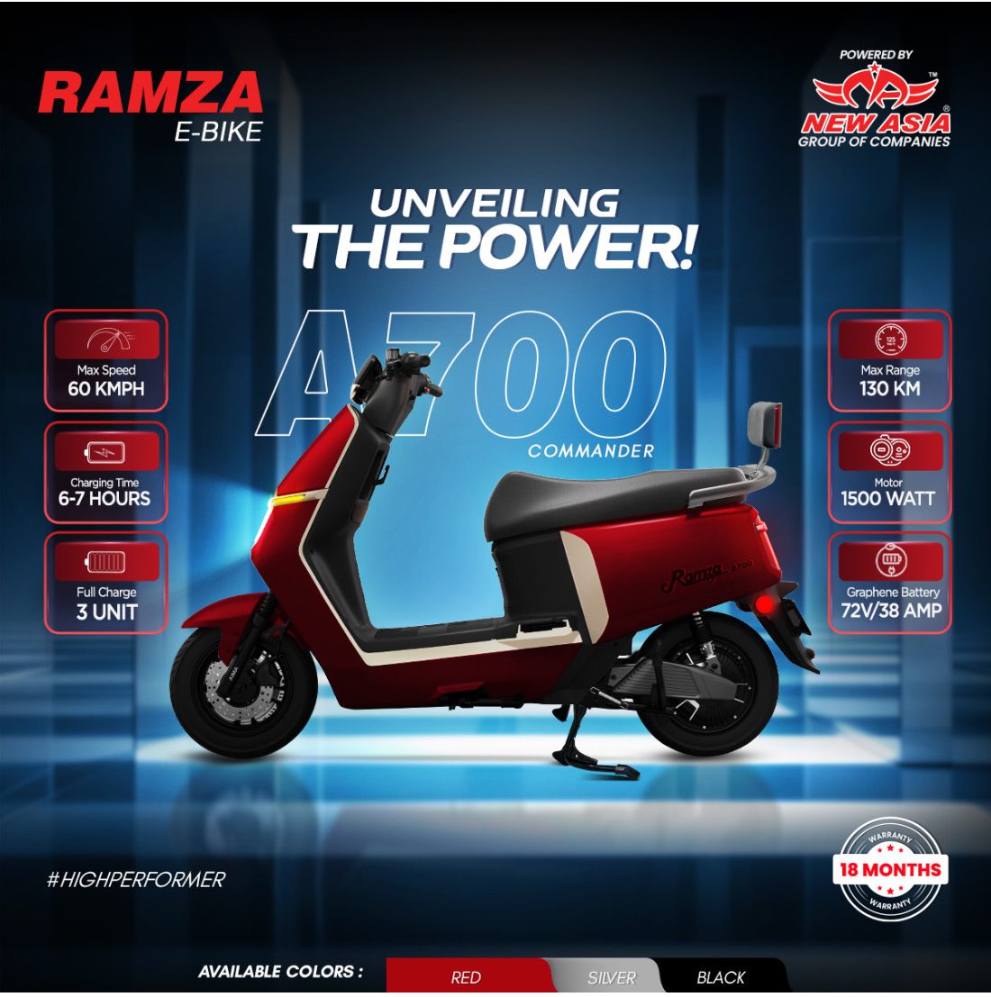 RAMZA A700 ELECTRIC SCOOTY – Malik Electronics Auto